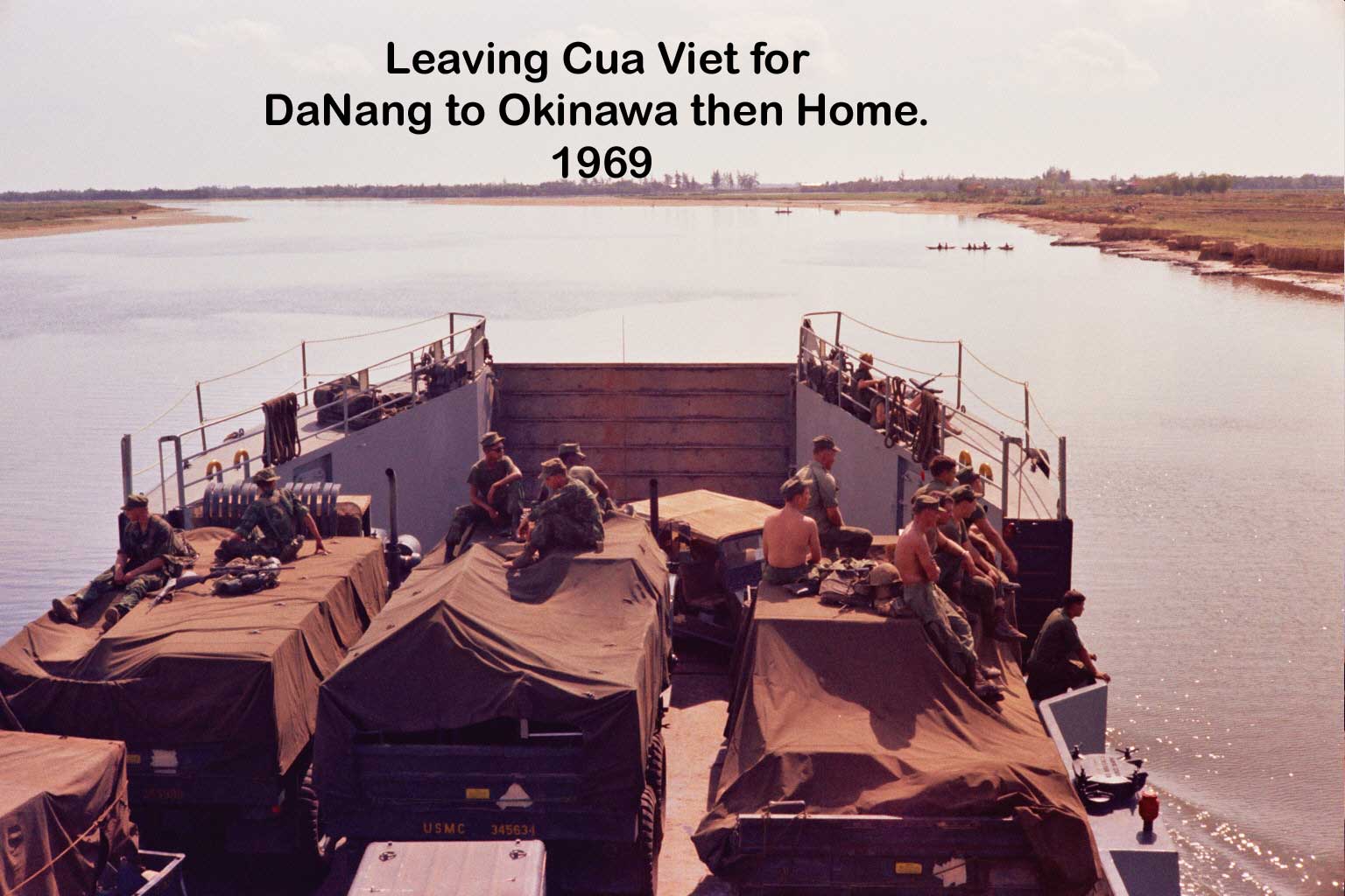 Leaving Dong Ha on LST Park County